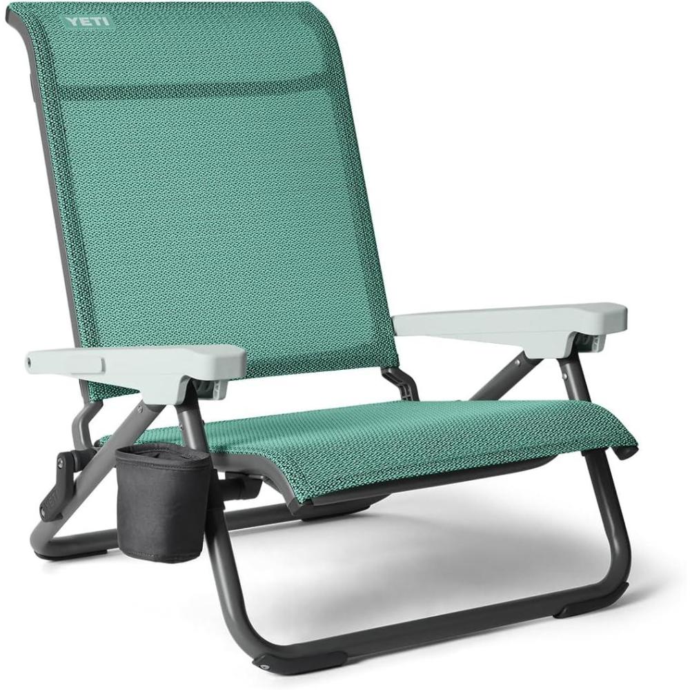 imageYETI Hondo Reclining Beach Chair Breathable UVResistant and Supports up to 350 lbs SeafoamSeafoam