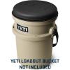 YETI 5 Gallon LoadOut Bucket 360-Degree Swivel Seat, Heavy Duty Foam Cushion for Dove/Duck Hunting, Fishing, Baseball, Gardening and Camping, Tan(Black)