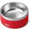 YETI Boomer 4, Stainless Steel, Non-Slip Dog Bowl, Holds 32 Ounces(Rescue Red)