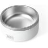 YETI Boomer 4, Stainless Steel, Non-Slip Dog Bowl, Holds 32 Ounces(White)