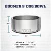 YETI Boomer 8, Stainless Steel, Non-Slip Dog Bowl, Holds 64 Ounces(Charcoal)