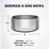 YETI Boomer 8, Stainless Steel, Non-Slip Dog Bowl, Holds 64 Ounces(Tropical Pink)