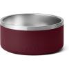 YETI Boomer 8, Stainless Steel, Non-Slip Dog Bowl, Holds 64 Ounces(Wild Vine Red)