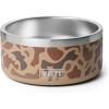 YETI Boomer 4, Stainless Steel, Non-Slip Dog Bowl, Holds 32 Ounces(Wetlands Camo)
