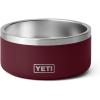 YETI Boomer 4, Stainless Steel, Non-Slip Dog Bowl, Holds 32 Ounces(Wild Vine Red)