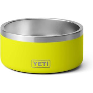 YETI Boomer 4, Stainless Steel, Non-Slip Dog Bowl, Holds 32 Ounces(Firefly Yellow)