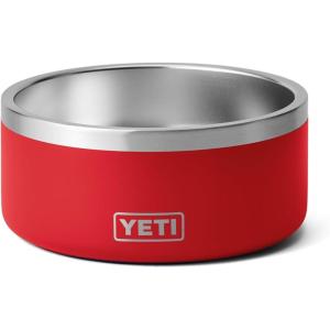 YETI Boomer 8, Stainless Steel, Non-Slip Dog Bowl, Holds 64 Ounces(Rescue Red)