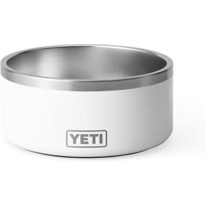 YETI Boomer 8, Stainless Steel, Non-Slip Dog Bowl, Holds 64 Ounces(White)