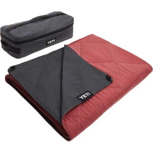 YETI Lowlands Blanket, Multi-Use Blanket with Travel Bag(Fireside Red)