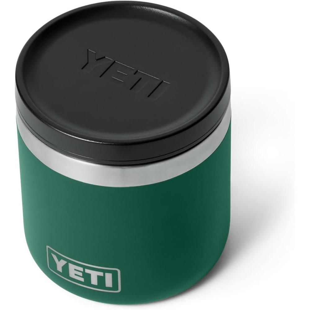 imageYETI Rambler 8 oz Food Jar Vacuum Insulated Stainless Steel With Airtight Lid NavyBlack Forest Green