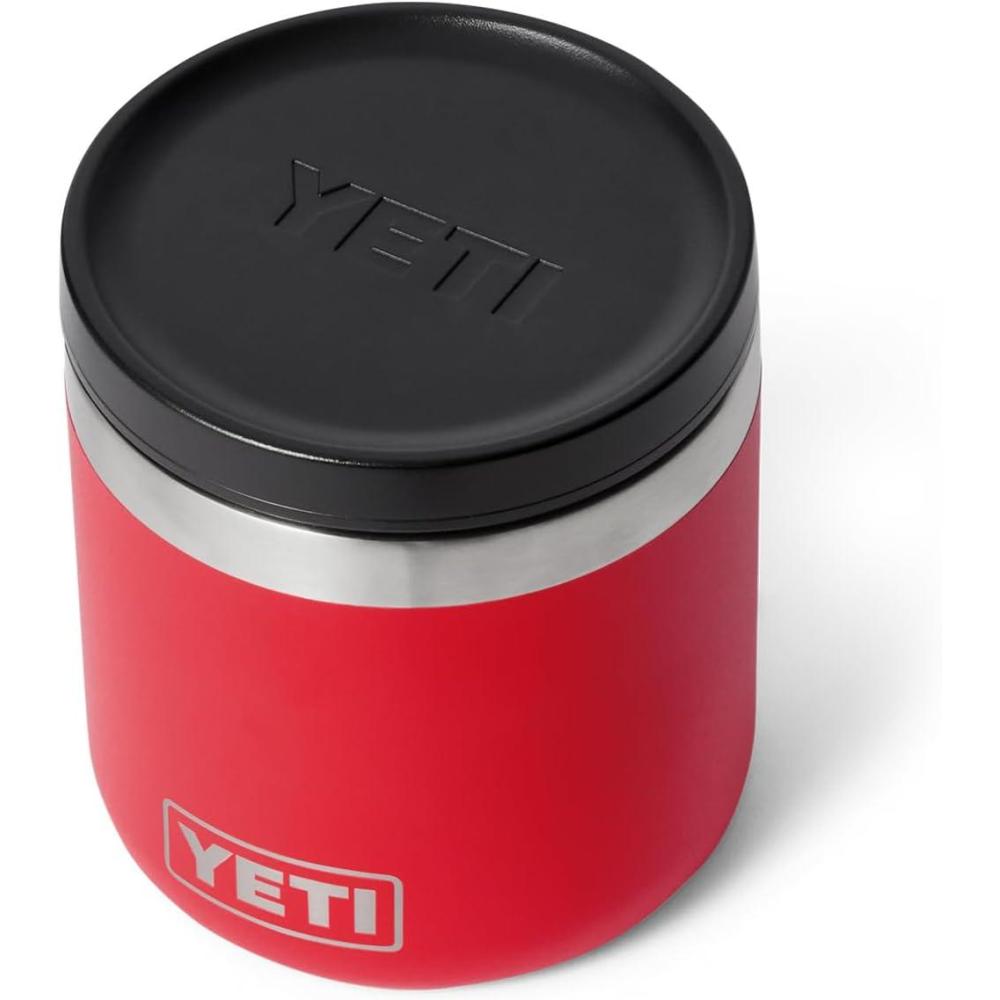 imageYETI Rambler 8 oz Food Jar Vacuum Insulated Stainless Steel With Airtight Lid NavyRescue Red