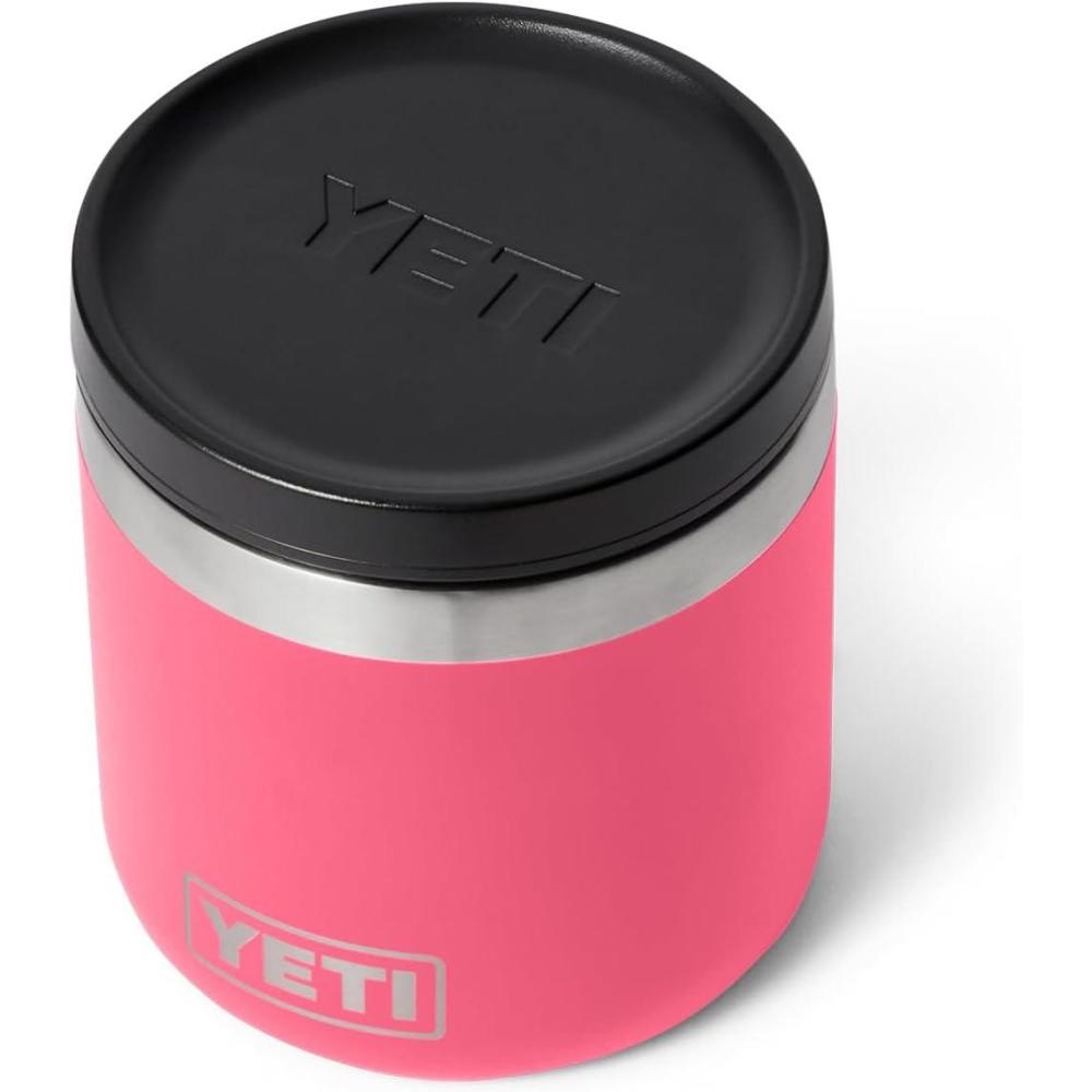 imageYETI Rambler 8 oz Food Jar Vacuum Insulated Stainless Steel With Airtight Lid NavyTropical Pink