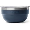 YETI Rambler Bowl, Vacuum Insulated, Stackable and Nestable Stainless Steel Bowl with Lid, 1 Quart, Navy(Navy)