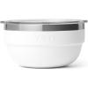 YETI Rambler Bowl, Vacuum Insulated, Stackable and Nestable Stainless Steel Bowl with Lid, 1 Quart, Navy(White)
