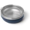 YETI Rambler Low Bowl, Vacuum Insulated, Stackable and Nestable Stainless Steel Bowl with Lid, 1.6 Quart, Navy(Navy)