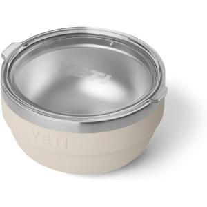 YETI Rambler Bowl, Vacuum Insulated, Stackable and Nestable Stainless Steel Bowl with Lid, 1 Quart, Navy(Cape Taupe)