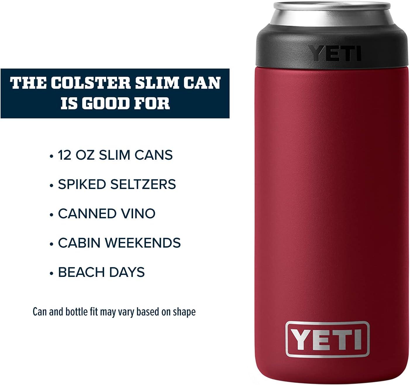 imageYETI Rambler 12 oz Colster Slim Can Insulator for the Slim Hard Seltzer CansHarvest Red