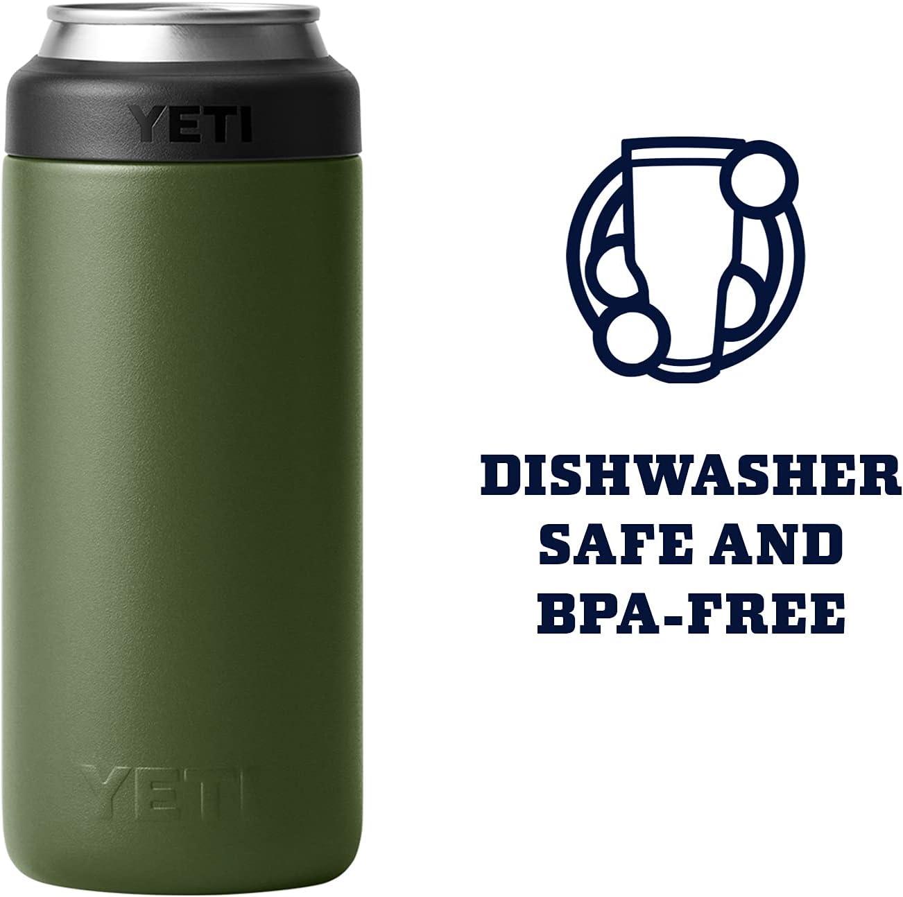 imageYETI Rambler 12 oz Colster Slim Can Insulator for the Slim Hard Seltzer CansHighlands Olive