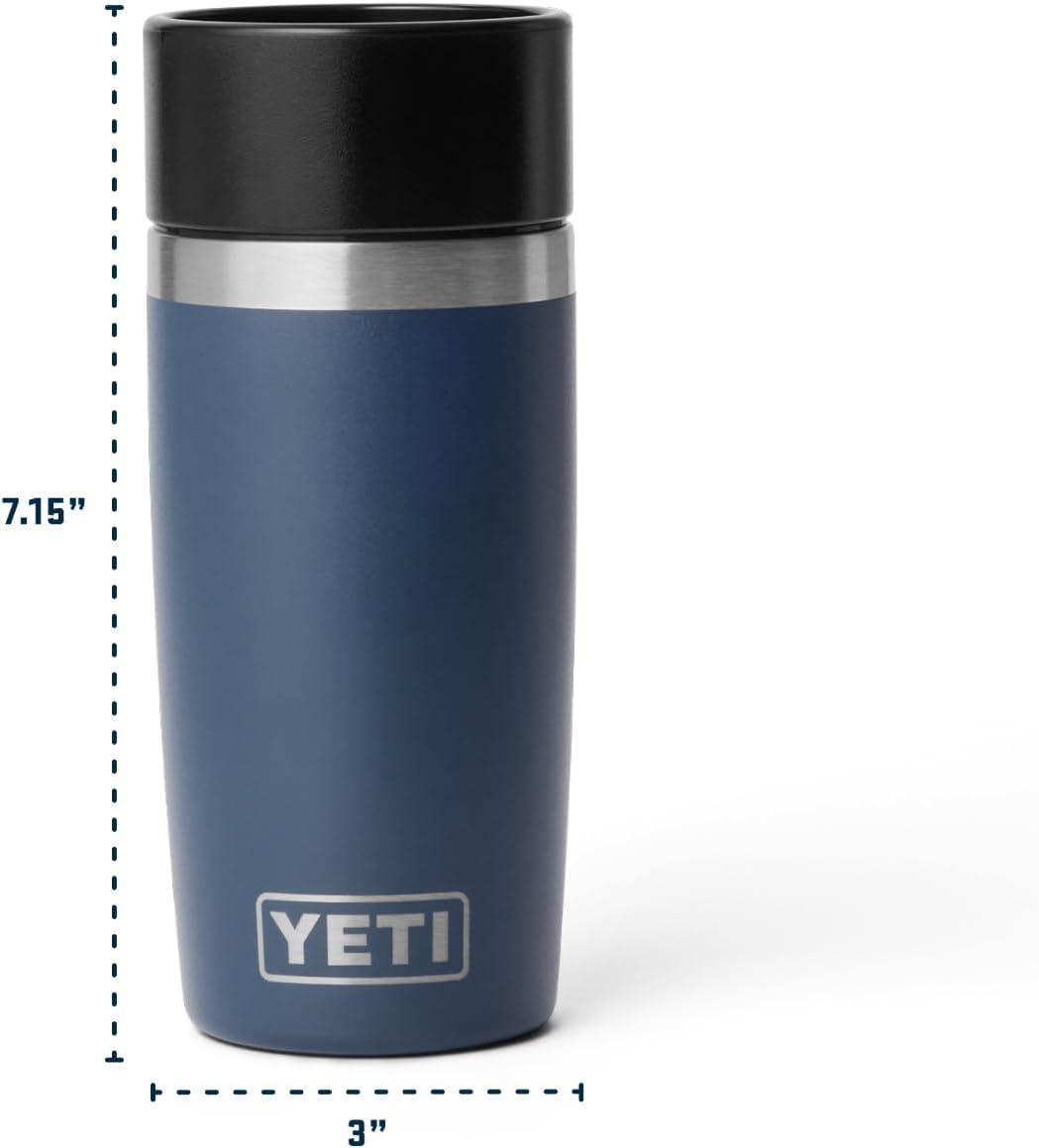 imageYETI Rambler 12 oz Travel Bottle Stainless Steel Vacuum Insulated with Leakproof Commuter Cap BlackCape Taupe