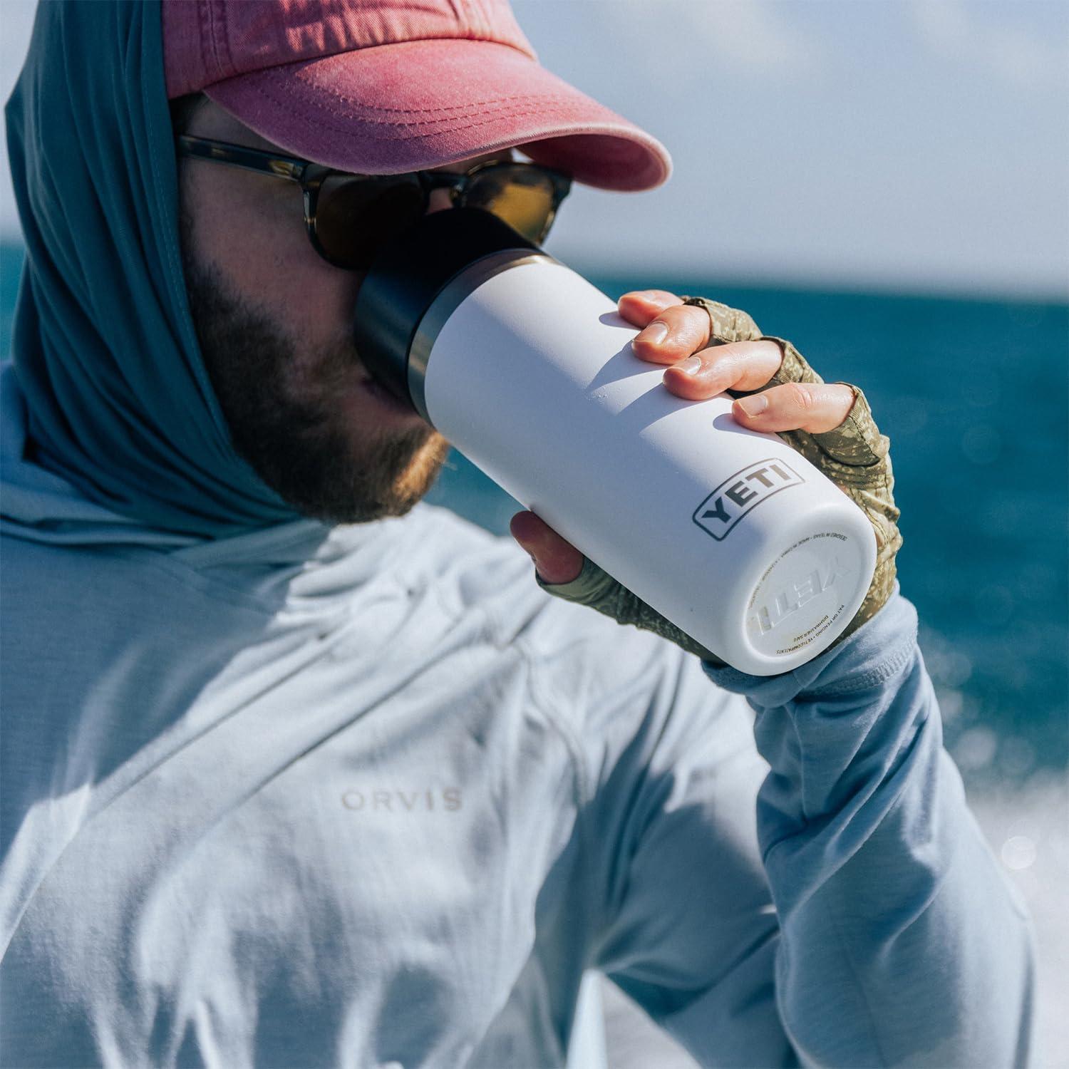 imageYETI Rambler 12 oz Travel Bottle Stainless Steel Vacuum Insulated with Leakproof Commuter Cap BlackCape Taupe