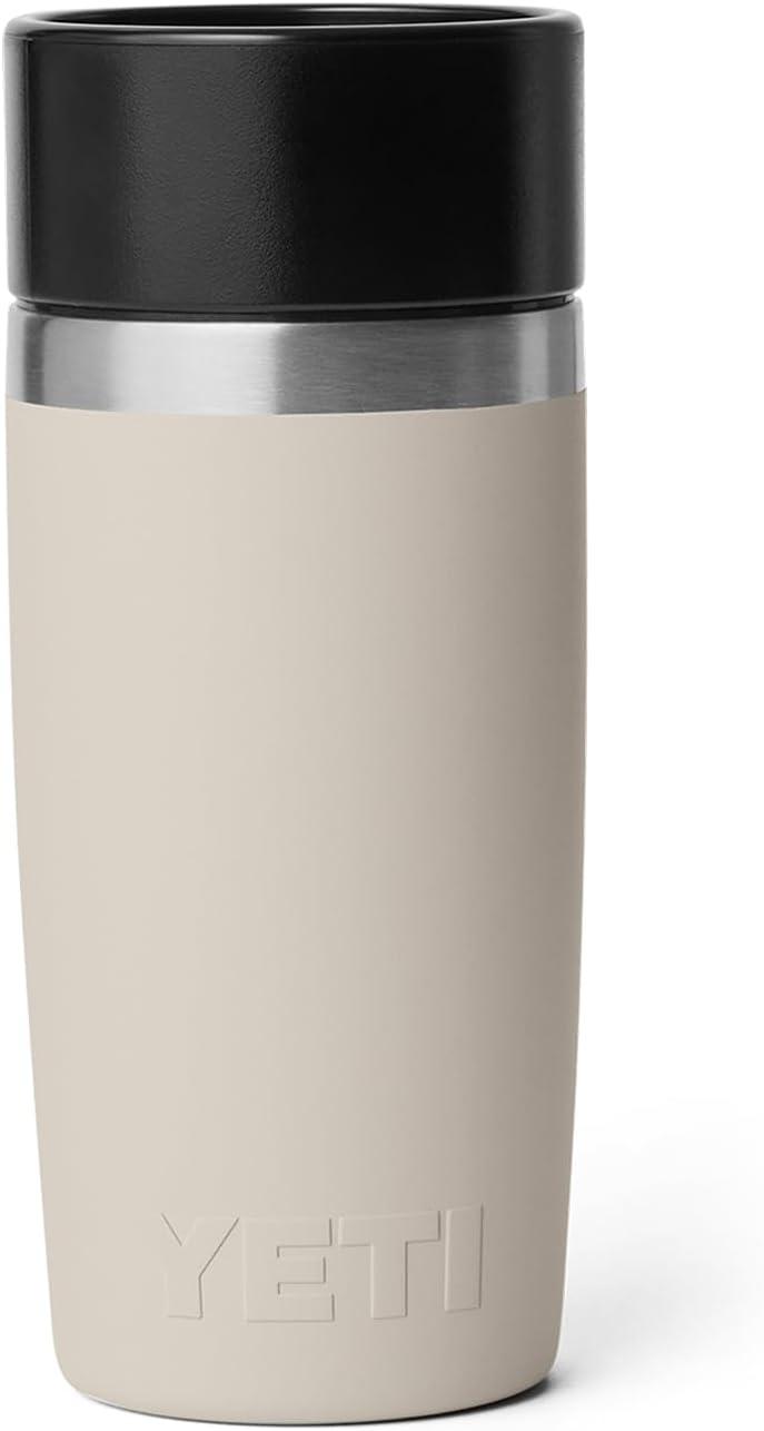 imageYETI Rambler 12 oz Travel Bottle Stainless Steel Vacuum Insulated with Leakproof Commuter Cap BlackCape Taupe