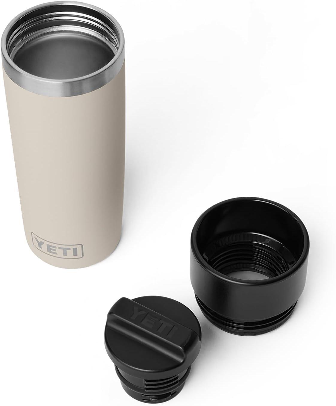 imageYETI Rambler 12 oz Travel Bottle Stainless Steel Vacuum Insulated with Leakproof Commuter Cap BlackCape Taupe