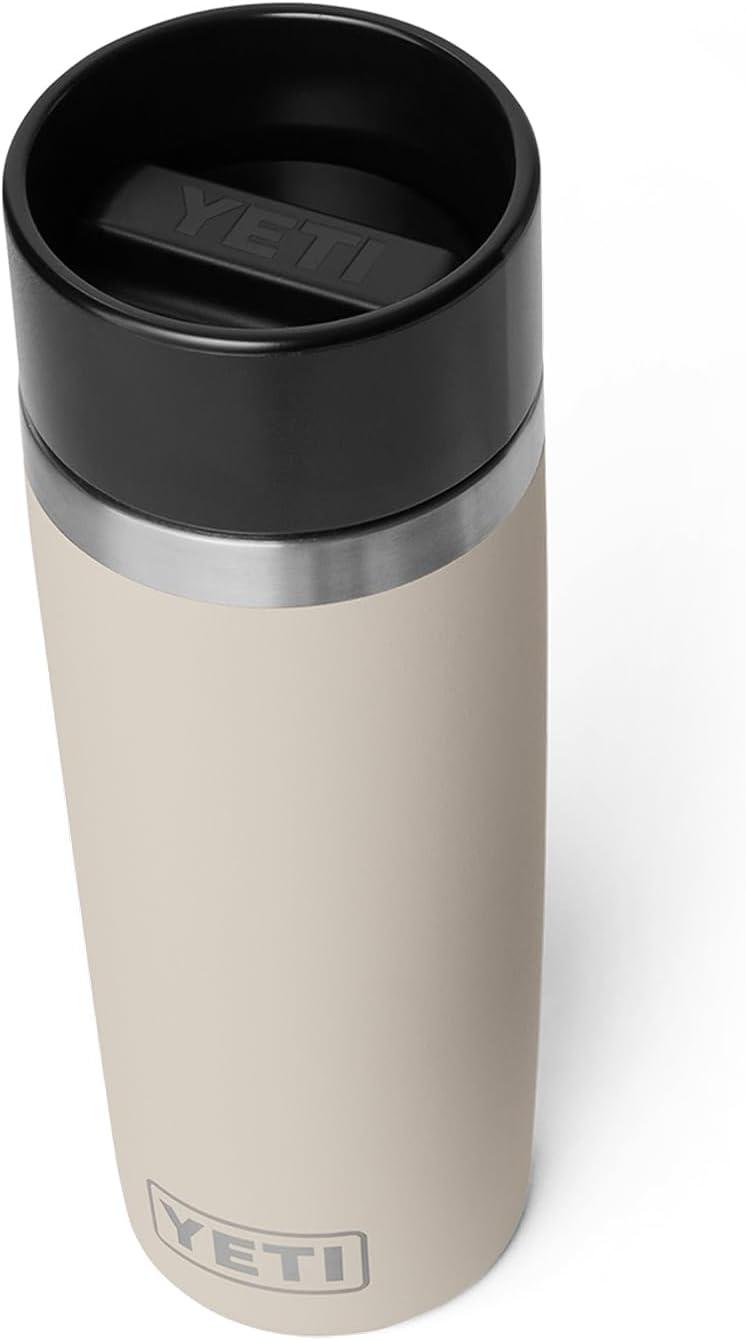 imageYETI Rambler 12 oz Travel Bottle Stainless Steel Vacuum Insulated with Leakproof Commuter Cap BlackCape Taupe