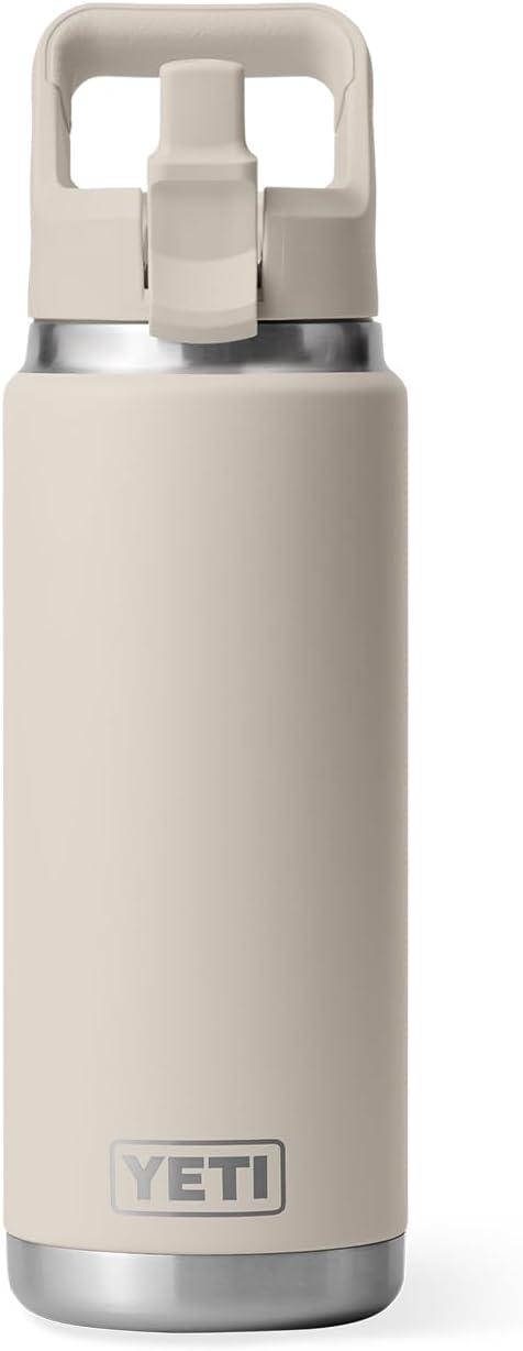 imageYETI Rambler 26 oz Bottle Vacuum Insulated Stainless Steel with Color Matching Straw CapCape Taupe