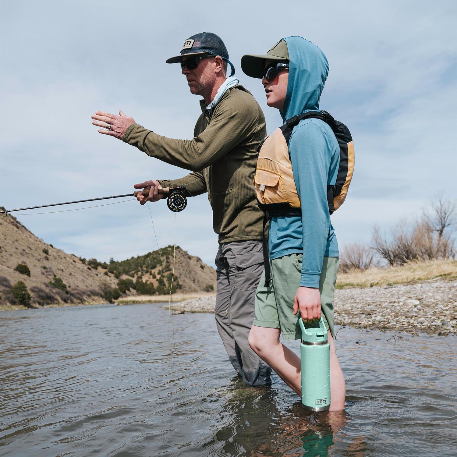 imageYETI Rambler 26 oz Bottle Vacuum Insulated Stainless Steel with Color Matching Straw CapPapaya