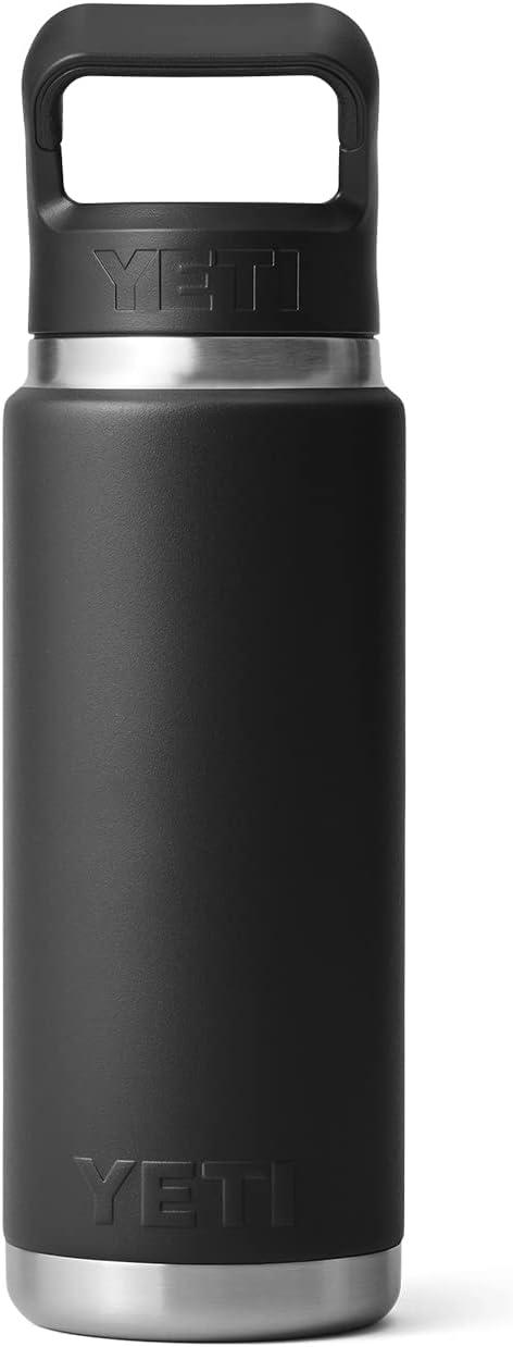 imageYETI Rambler 26 oz Bottle Vacuum Insulated Stainless Steel with Straw Cap WhiteBlack