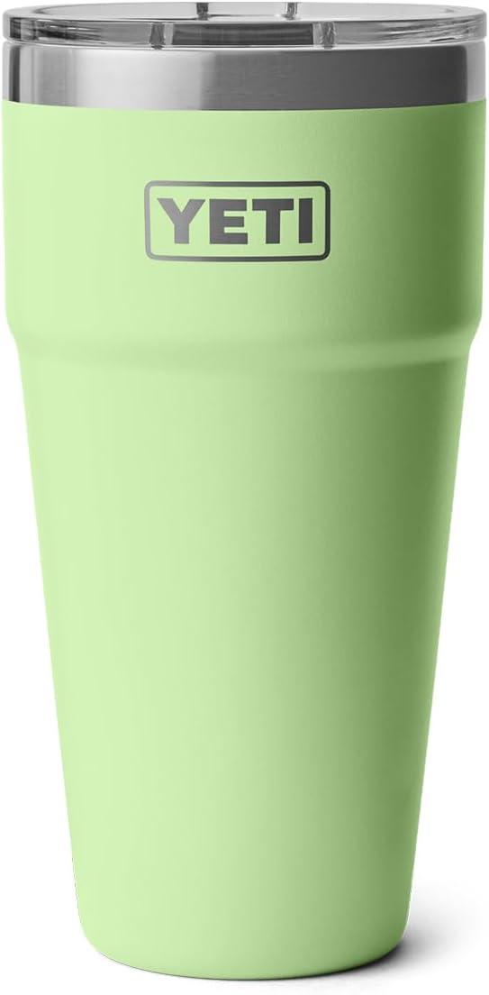 imageYETI Rambler 30 oz Stackable Tumbler Stainless Steel Vacuum Insulated with MagSlider LidKey Lime