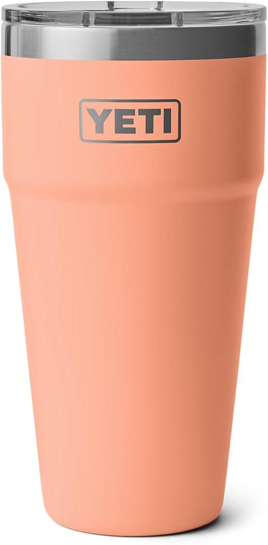 imageYETI Rambler 30 oz Stackable Tumbler Stainless Steel Vacuum Insulated with MagSlider LidLowcountry Peach