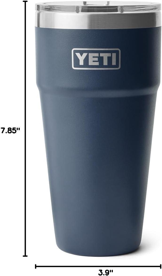 imageYETI Rambler 30 oz Stackable Tumbler Stainless Steel Vacuum Insulated with MagSlider LidNavy