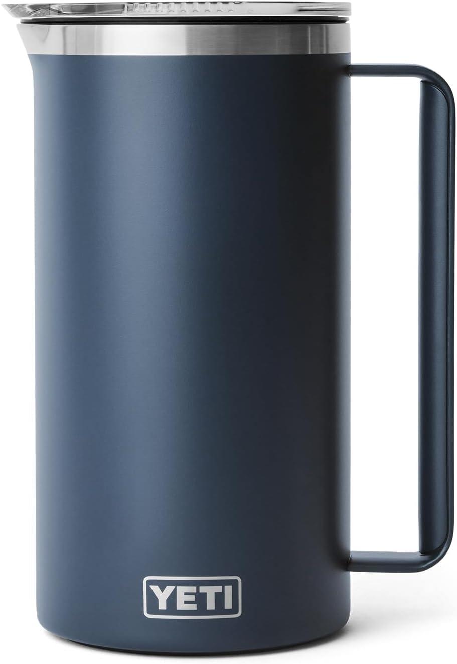 imageYETI Rambler 64 oz Pitcher Vacuum Insulated Stainless Steel with MagSlider Lid Tropical PinkNavy