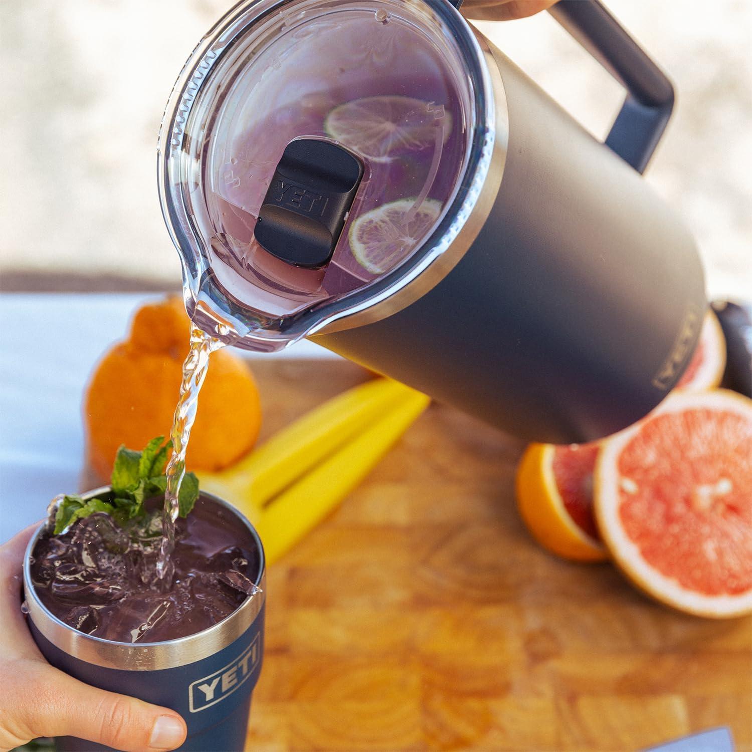 imageYETI Rambler 64 oz Pitcher Vacuum Insulated Stainless Steel with MagSlider Lid Tropical PinkNavy