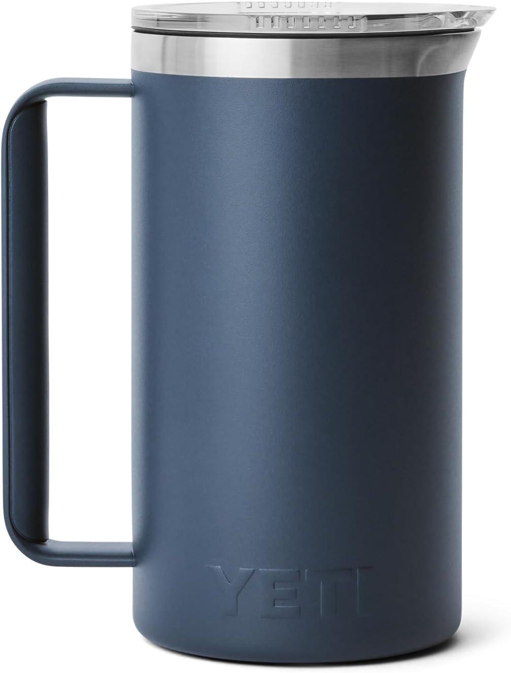 imageYETI Rambler 64 oz Pitcher Vacuum Insulated Stainless Steel with MagSlider Lid Tropical PinkNavy