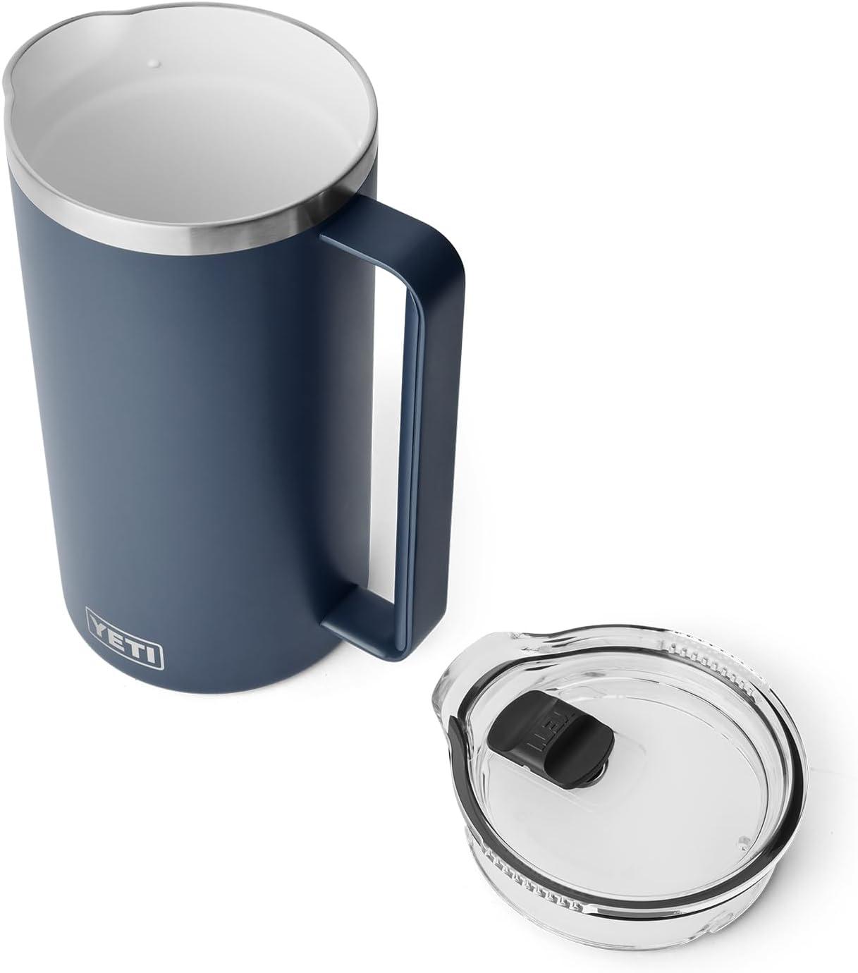 imageYETI Rambler 64 oz Pitcher Vacuum Insulated Stainless Steel with MagSlider Lid Tropical PinkNavy