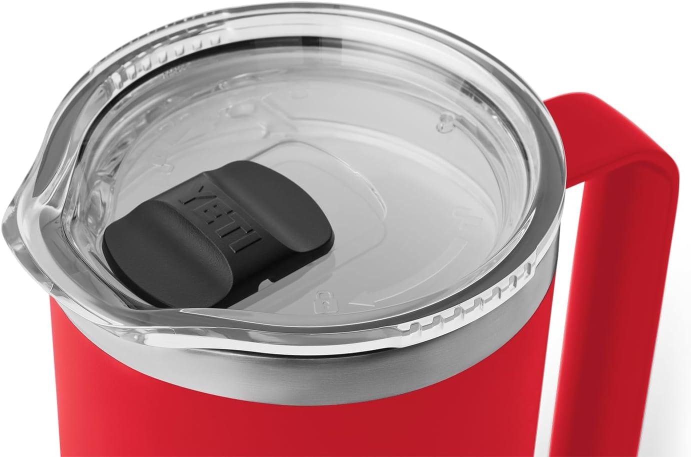 imageYETI Rambler 64 oz Pitcher Vacuum Insulated Stainless Steel with MagSlider Lid Tropical PinkRescue Red