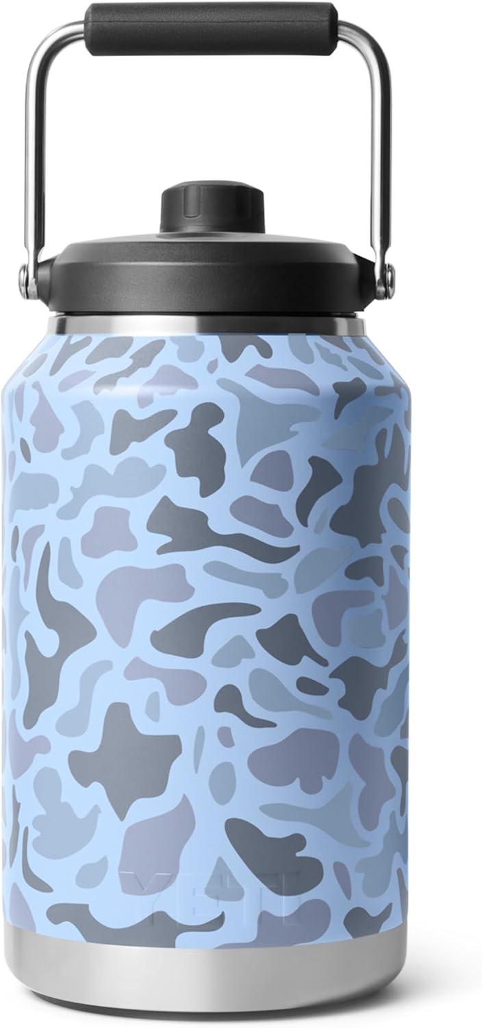 imageYETI Rambler Gallon Jug 20 Vacuum Insulated Leakproof Stainless Steel with MagCap NavyBlue Camo