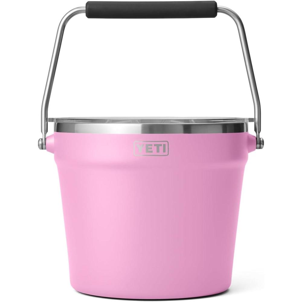 imageYETI BeverageIce Bucket Holds 6 Longnecks or 3 Bottles of WinePower Pink