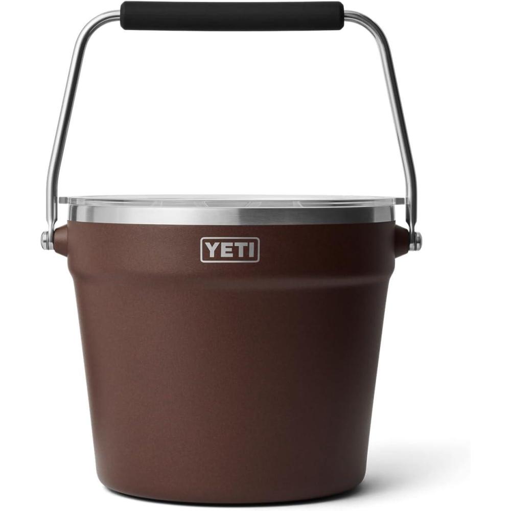 imageYETI BeverageIce Bucket Holds 6 Longnecks or 3 Bottles of WineWetlands Brown