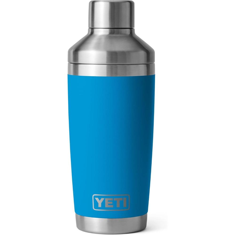 imageYETI Cocktail Shaker Lid Compatible With Rambler 20oz Tumbler 20 oz Stackable Cup24 oz Mug10oz Mug10 oz Lowball25 oz Straw Mug Stainless Steel Cocktail Shaker Lid OnlyBig Wave Blue