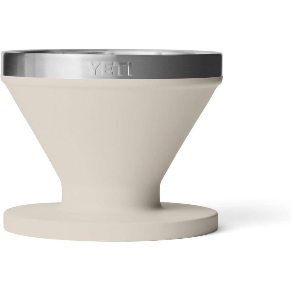 imageYETI Pour Over Coffee Maker Accessory Ramblers Designed for Perfect Coffee Extraction Anywhere Stainless Steel fits any V60 Filter NavyCape Taupe