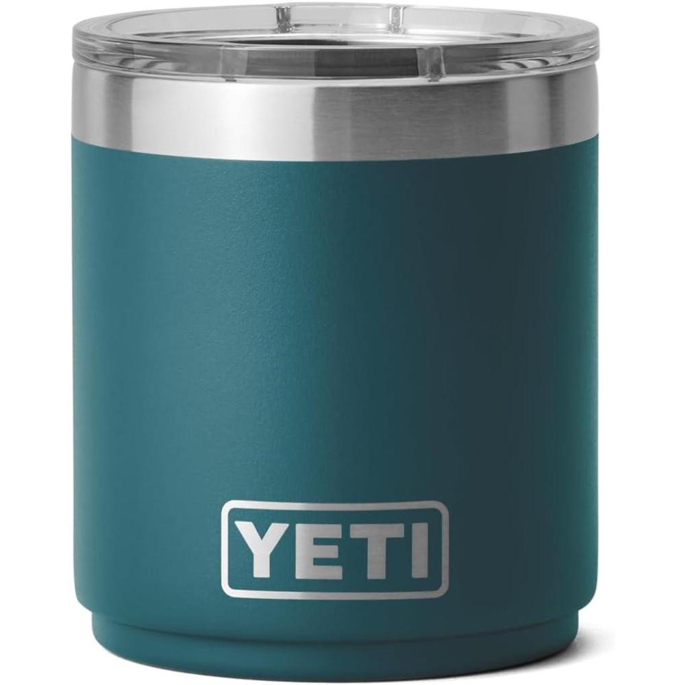 imageYETI Rambler 10 oz Stackable Lowball 20 Vacuum Insulated Stainless Steel with MagSlider Lid SeafoamAgave Teal