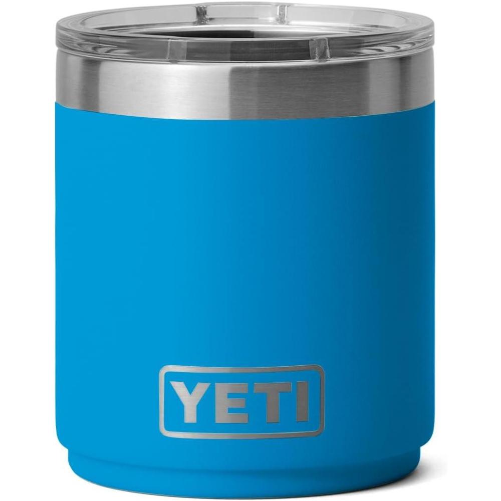 imageYETI Rambler 10 oz Stackable Lowball 20 Vacuum Insulated Stainless Steel with MagSlider Lid SeafoamBig Wave Blue