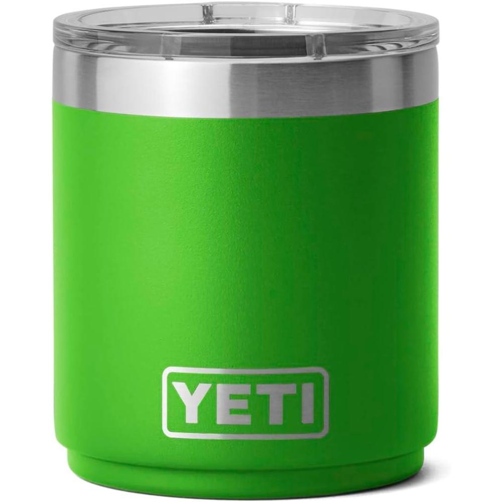 imageYETI Rambler 10 oz Stackable Lowball 20 Vacuum Insulated Stainless Steel with MagSlider Lid SeafoamCanopy Green