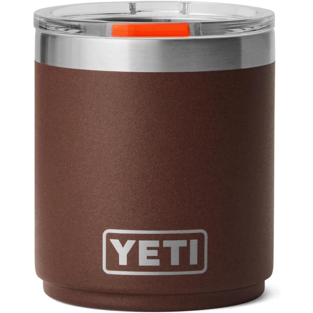 imageYETI Rambler 10 oz Stackable Lowball 20 Vacuum Insulated Stainless Steel with MagSlider Lid SeafoamWetlands Brown
