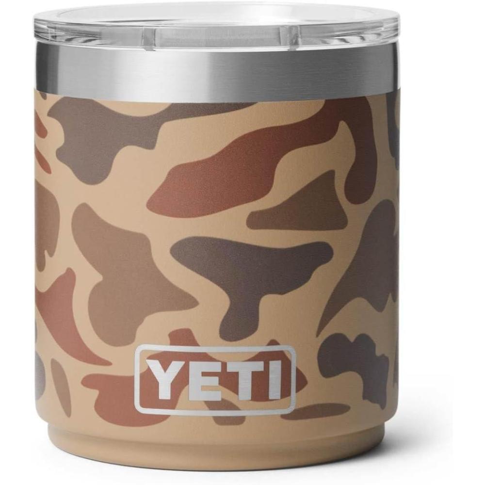 imageYETI Rambler 10 oz Stackable Lowball 20 Vacuum Insulated Stainless Steel with MagSlider Lid SeafoamWetlands Camo