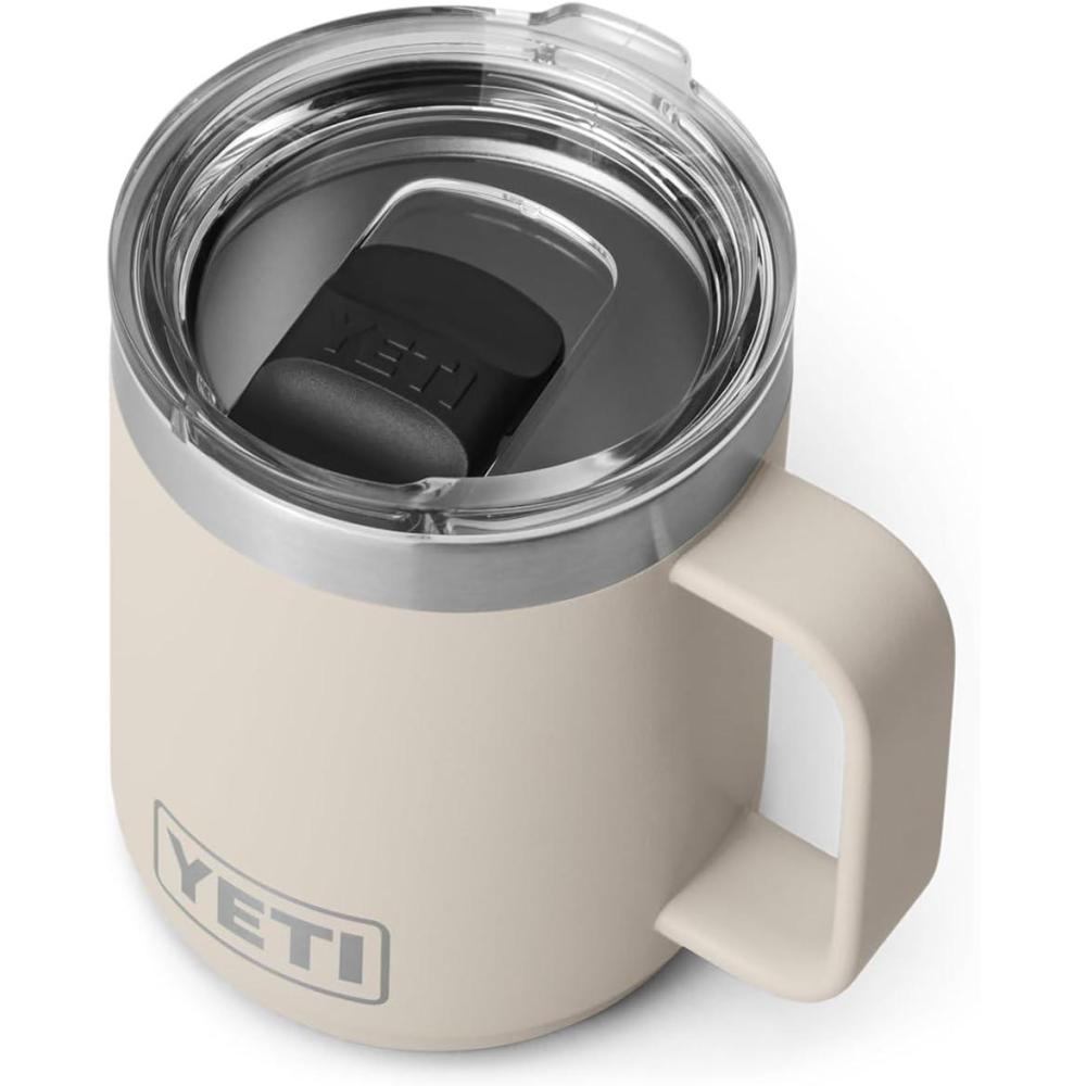 imageYETI Rambler 10 oz Stackable Mug Vacuum Insulated Stainless Steel with MagSlider Lid WhiteCape Taupe