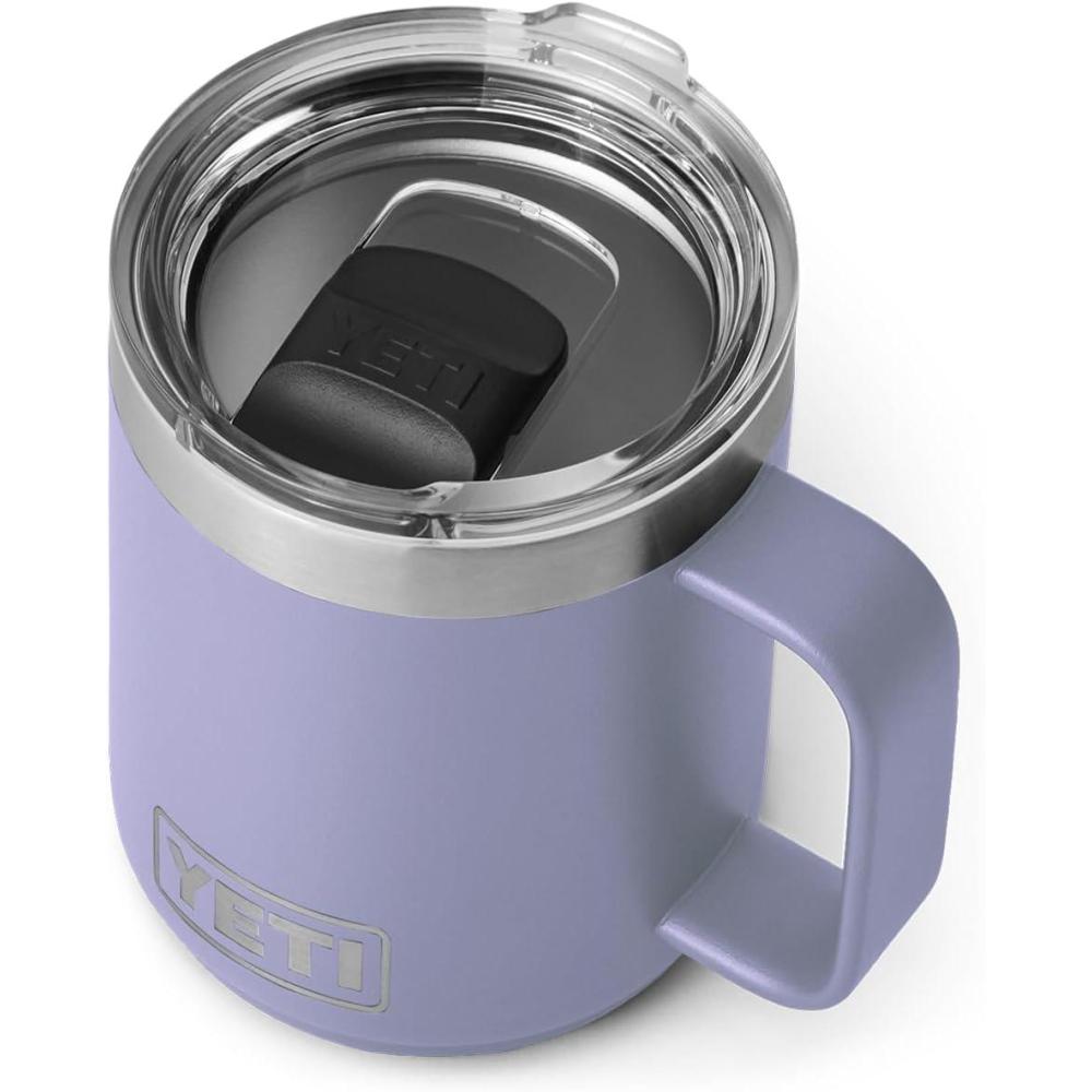 imageYETI Rambler 10 oz Stackable Mug Vacuum Insulated Stainless Steel with MagSlider Lid WhiteCosmic Lilac